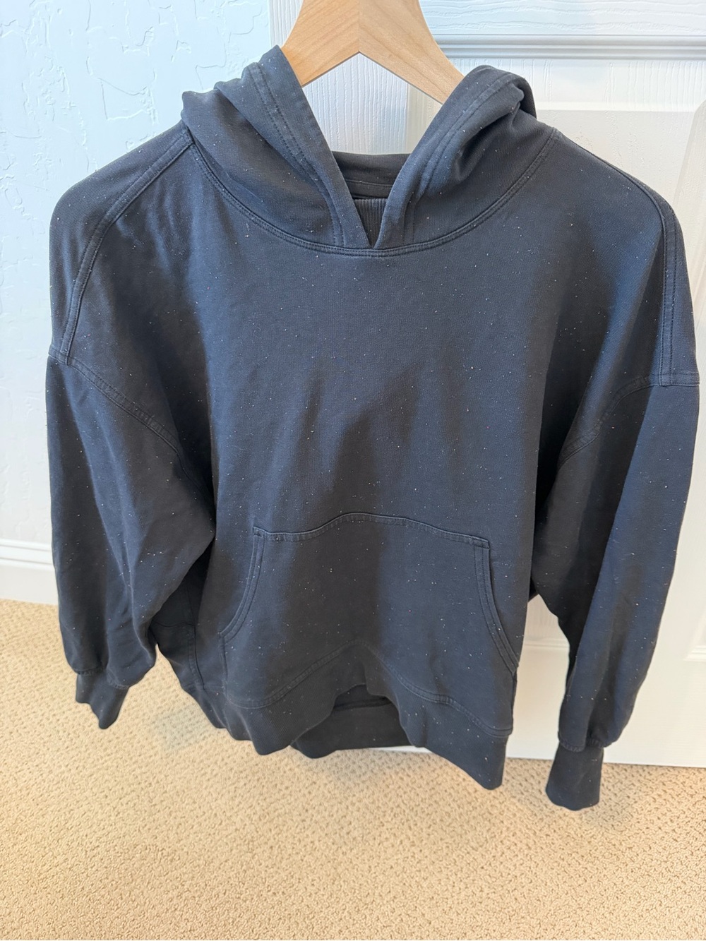 lululemon athletica Women Black Speckled Hooded Pullover